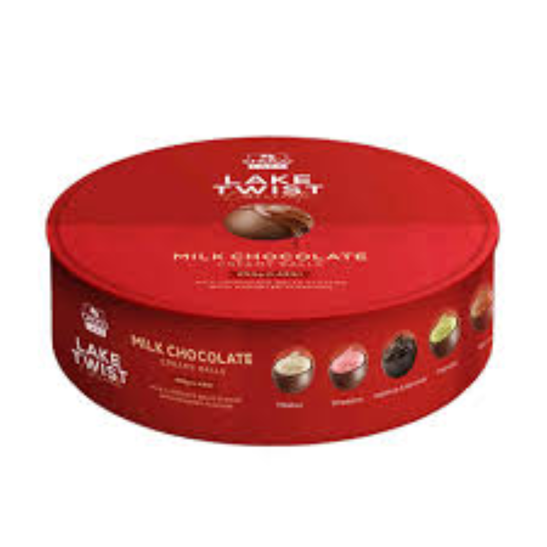 CHOCOLAKE LAKE TWIST MILK CHOCOLATE CREAMY BALLS 650G